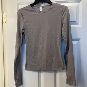 Gray Long Sleeve Women's Top